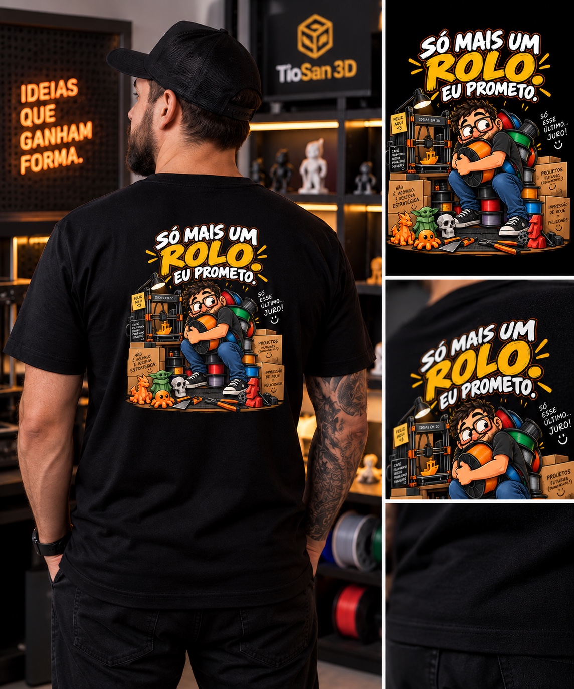 Camiseta Só mais um rolo eu prometo