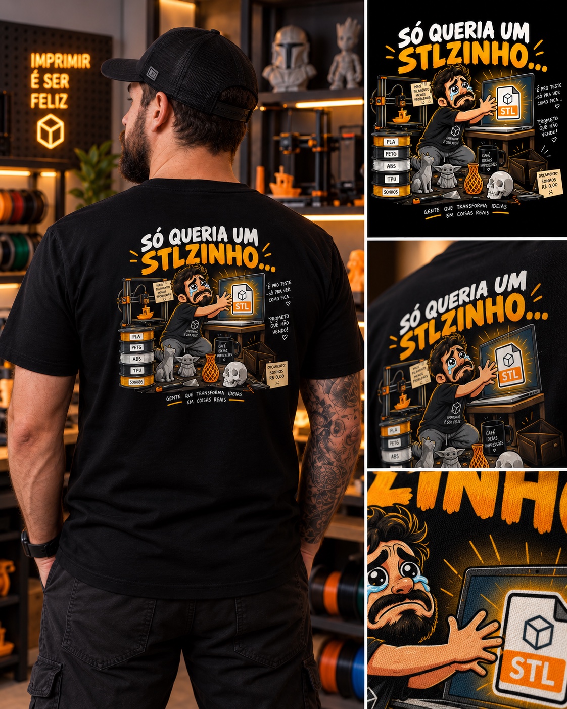 Camiseta Só queria um STLzinho