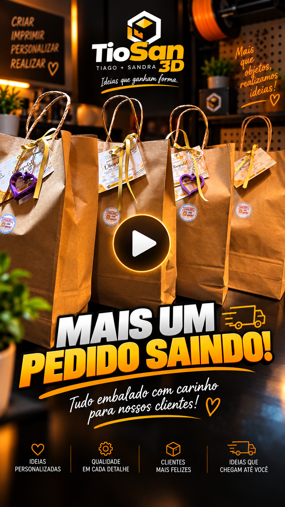 Pedido TioSan embalado