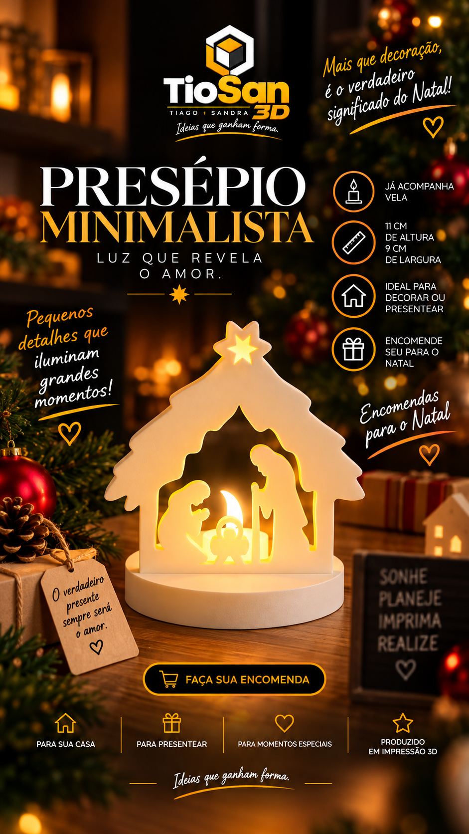 Presépio minimalista